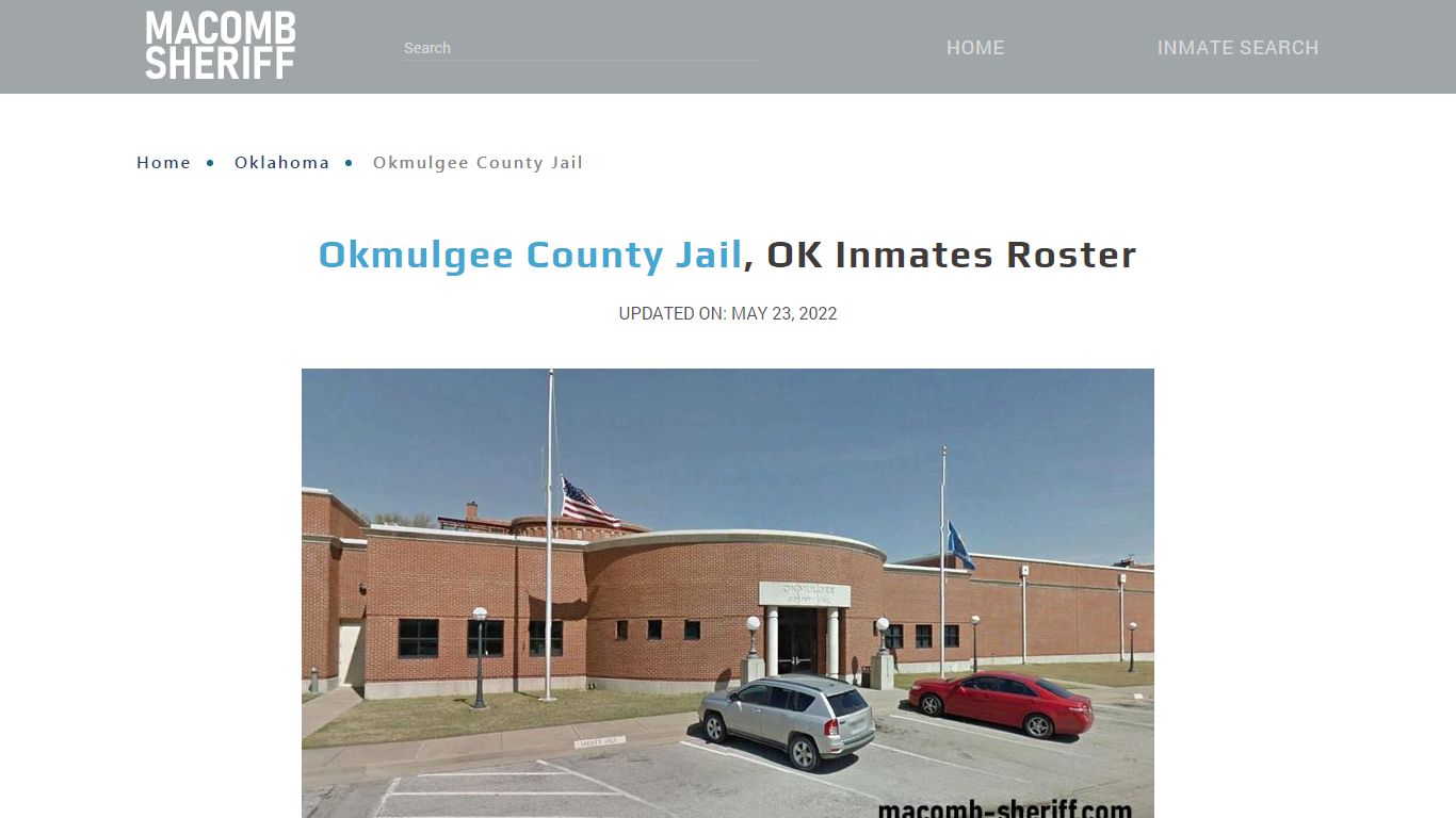 Okmulgee County Jail, OK Jail Roster, Name Search